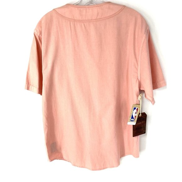 Chicago Bulls Mitchell & Ness Pink Baseball Jersey Size M - Picture 2 of 4